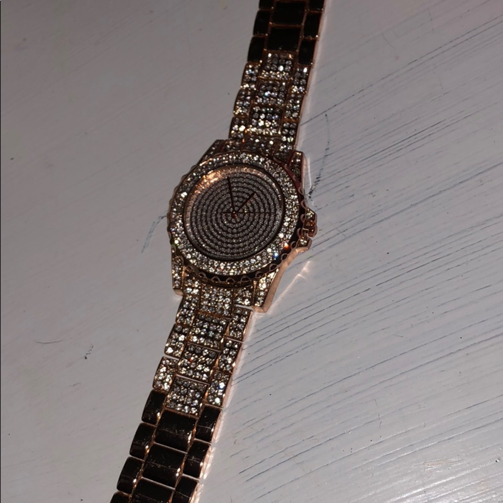 Rose gold watch